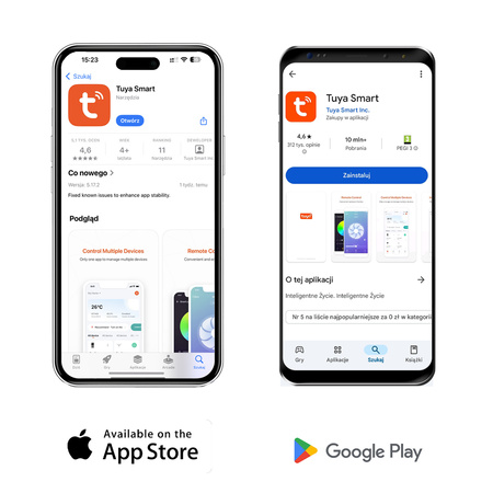 2x Inteligentne Gniazdko WiFi Watomierz Programator Timer TUYA SMART NIVO LUMILED