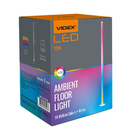 Lampa Podłogowa LED 10W 250lm 4000K Neutralna Biała Ściemnialna Videx