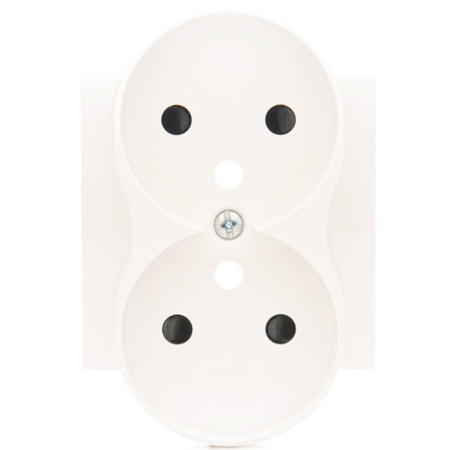 Pokrywa Gniazda Wtyczkowego Podwójnego z Uziemieniem DGZ2MZP/11 KONTAKT SIMON