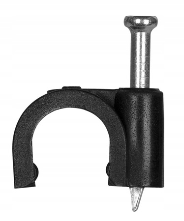 Uchwyt do Kabla Przewodu FLOP KLIP 8mm Czarny 100szt PAWBOL