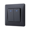 Przełącznik Włącznik Schodowy 2-biegunowy Podświetlany 10A Natynkowy Czarny BINERA VIDEX