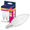 2x Żarówka LED B37 Świeczka E14 4.9W = 40W 470lm 2700K Ciepła 200° VALUE CLASSIC Osram