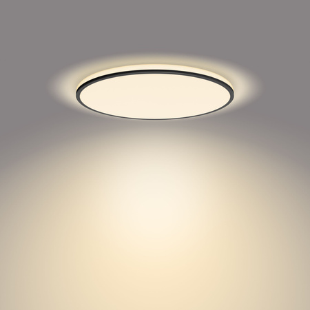 Lampa Sufitowa Plafon LED 22W 2300lm 2700K SceneSwitch Czarna Ozziet Philips