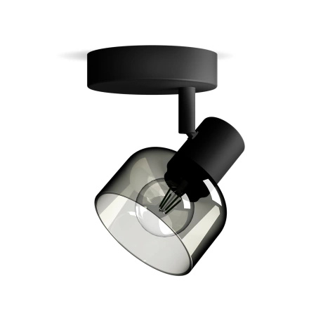 Lampa Ścienna Sufitowa Kinkiet E14 LED Czarna Sleet Philips