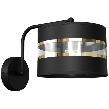 Lampa Ścienna Kinkiet ULTIMO Czarna 1xE27 Milagro