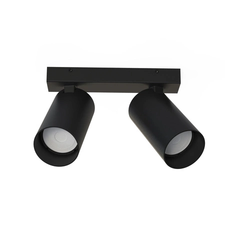 Lampa Sufitowa Oprawa Natynkowa Reflektor Punktowa 2x GU10 Czarna Nowoczesna MONO 7841 Nowodvorski