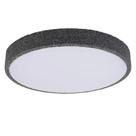 Lampa Sufitowa Plafon LED Oprawa Ściemnialna 24W 39cm Czarny Piaskowany Kamień LEDVANCE