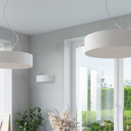 Lampa Sufitowa Plafon 5x E27 Geometryczna Biała Minimalistyczna Skala Sollux