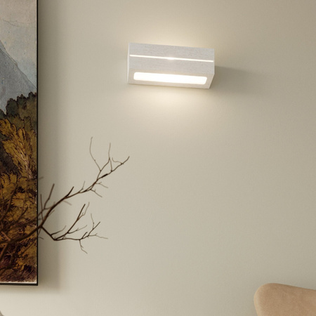 Lampa Ścienna Oprawa Natynkowa Kinkiet E27 Prostokątna Biała Nowoczesna Vega Sollux