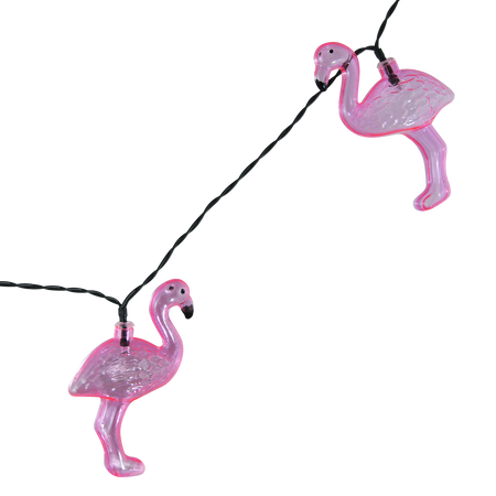Girlanda Solarna Ogrodowa Ozdobna Łańcuch Świetlny Flamingi 10 LED Zimna