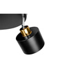 Lampa Sufitowa Spot Tuba Reflektor Oprawa Halogenowa 3x E27 Ruchomy Czarny Miedziany Elza Masterled