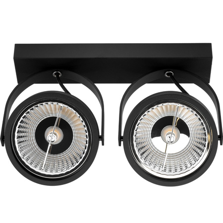 Lampa sufitowa Kinkiet LEON 2x ES111 Ruchomy czarny