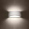 Lampa Ścienna Kinkiet G9 Półokrągła Biała Nowoczesna Vixen Sollux