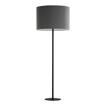 Lampa Podłogowa Stojąca WINSTON GRAY Abażur Grafitowo-Czarna Minimalistyczna E27 5143 TK Lighting