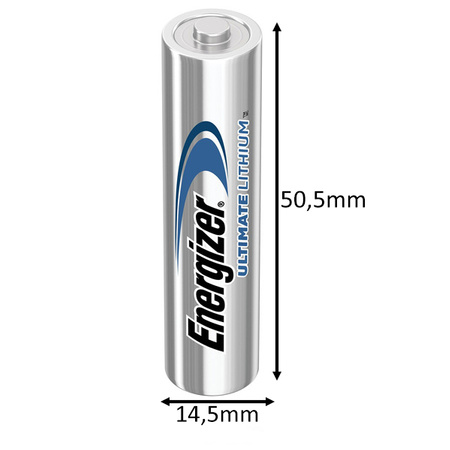4x Baterie ENERGIZER ULTIMATE LITHIUM AA LR6 1,5V Blister