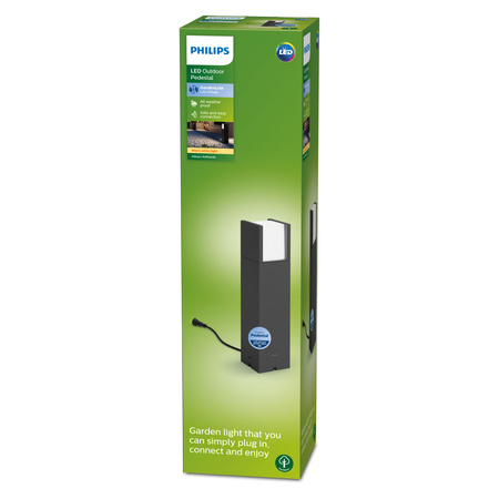 Lampa Ogrodowa Zewnętrzna SŁUPEK 40cm LED 6W 600lm 2700K IP44 Low Voltage 12V Philips