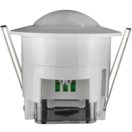 Czujnik Ruchu i Zmierzchu PIR Podtynkowy 360° 6m Wewnętrzny Biały