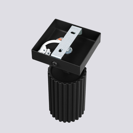 Lampa Ścienna Kinkiet Reflektor Tuba Spot 1x GU10 Czarna Karbon Deep Space SL.1578 Sollux