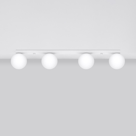Lampa Sufitowa Listwa Oświetleniowa 4x G9 Kula Biała Nowoczesna Yoli Sollux
