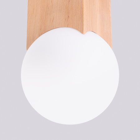 Lampa Sufitowa Oprawa Natynkowa G9 Natruralne Drewno Biała Solis Peach Puff SL.1407 Sollux