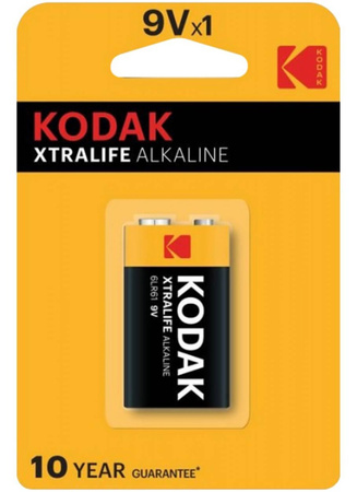 Baterie Alkaliczne KODAK 6LR61 MX1604 E-BLOCK 9V Blister 1szt