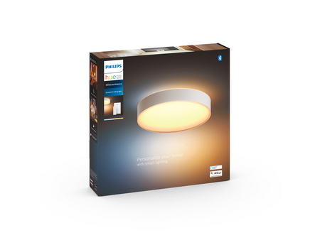 Plafon LED Lampa Sufitowa Natynkowa 19.2W 2450lm IP20 White Ambiance TW Biała 38cm Inteligentna SMART Zigbee Bluetooth Enrave Philips HUE