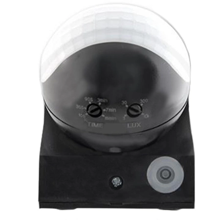 Czujnik Ruchu Zewnętrzny Regulowany PIR IP44 Czarny