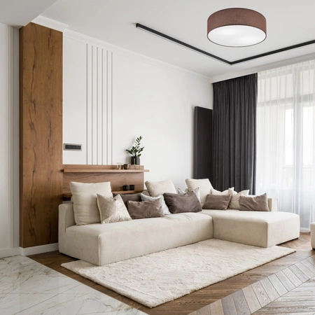 Plafon LED Lampa Sufitowa VIVIAN 2xE27 Brązowa LM-2.207 Lamkur