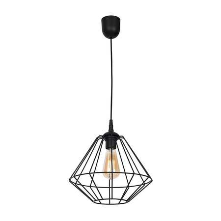 Lampa wisząca COLIN Czarna 1x E27 MILAGRO styl loft industrial metal