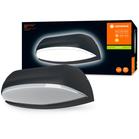 Kinkiet ścienny lampa elewacyjna oprawa zewnętrzna 12W 530lm 3000K ciemnoszary Endura Style Wide LEDVANCE