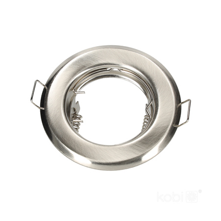 Oprawa Podtynkowa GU10 Halogenowa Wpuszczana Spot Oczko Chrom Okrągła Kobi