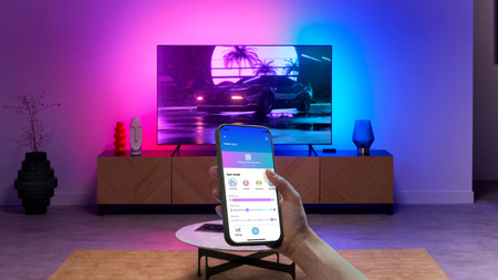 Inteligentna Taśma LED RGBIC do Monitora Telewizora TV 75"-85" z HDMI Sync Box Wi-Fi WiZ