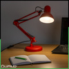 Lampka Biurkowa Kreślarska Stołowa E27 TOBI Czerwona Lumiled + uchwyt na blat