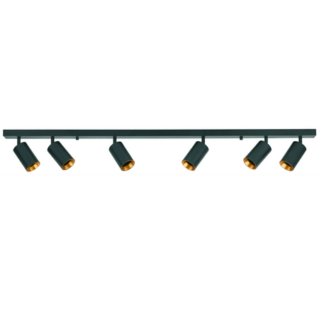 Lampa Listwa Oprawa Sufitowo-Ścienna LED 6 x GU10 MARIBEL Czarny GOLDLUX (Polux)