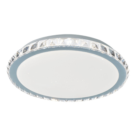 Plafon LED Lampa Sufitowa Oprawa Ścienna Natynkowa 24W Chrom Nowoczesny Cressida Rabalux