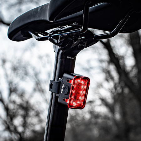 Lampka Latarka Rowerowa Tylna Czerwona USB-C 6 Trybów IPX6 MOCNA VAYOX