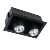 Lampa Sufitowa EYE MOD II 8940 Nowodvorski Czarna 2xGU10 Wpuszczana Spot Nowoczesna