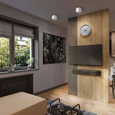 Oprawa Natynkowa SPOT 1x GU10 Ruchoma Biała OTTO Videx