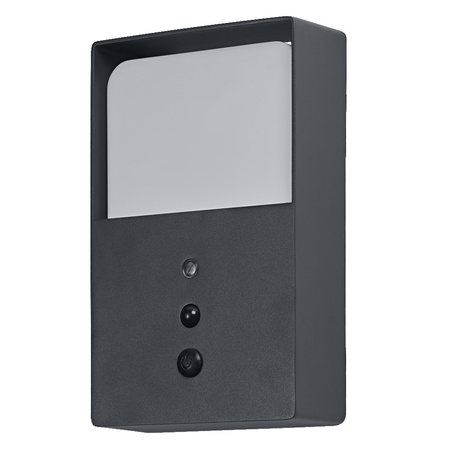 Kinkiet Ogrodowy Lampa Elewacyjna Zewnętrzna LED z Czujnikiem Ruchu i Zmierzchu 5W 350lm 3000K Ciepła Ściemnialna Szary IP54 Endura Osram