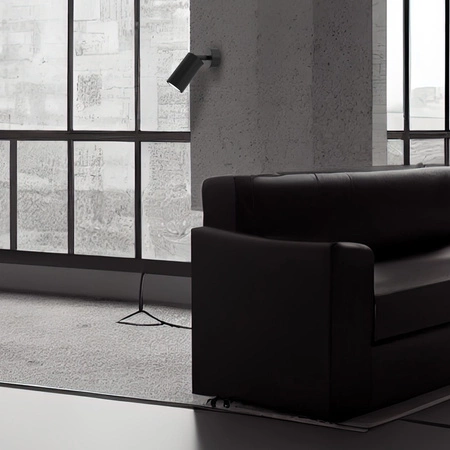 Lampa Ścienna Kinkiet HUDSON Czarna 1xGU10 Milagro