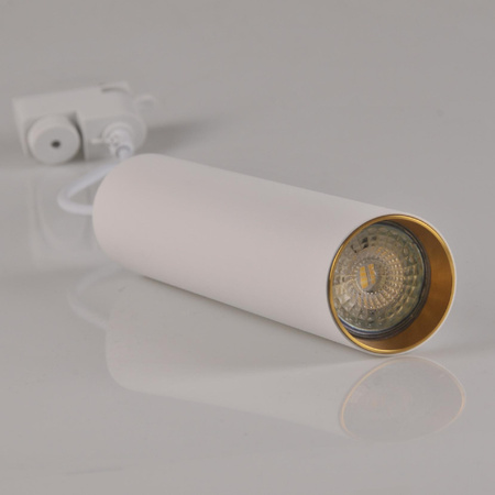 Zestaw Szyna Oświetleniowa Szynoprzewód 1m + 3x Reflektor Szynowy GU10 MARIBEL Biały + Złoty