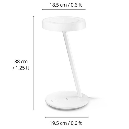 Lampka biurkowa LED Portrait Biała CCT SMART WiFi WiZ