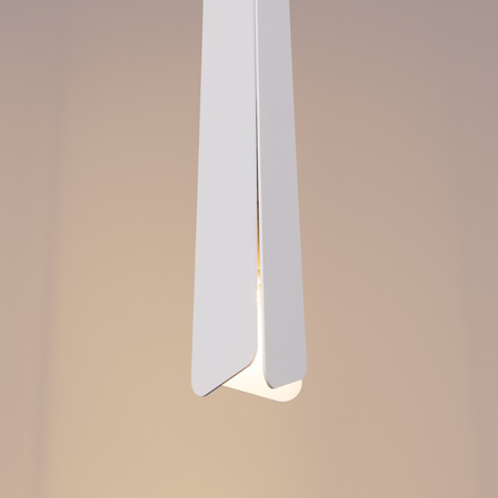 Lampa Sufitowa Wisząca Zwis G9 Żyrandol Tubularna Biała Skandynawska Prysm Sollux