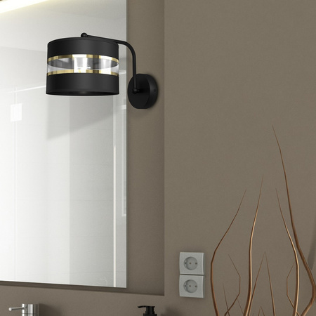 Lampa Ścienna Kinkiet ULTIMO Czarna 1xE27 Milagro