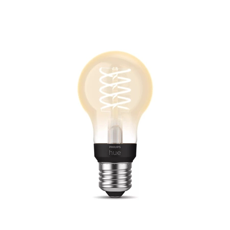 Żarówka LED E27 A60 7.2W = 40W 550lm 2100K Biała Ciepła FILAMENT SMART Inteligentna Bluetooth ZigBee White Philips HUE