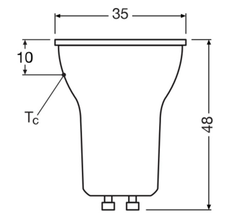 Żarówka LED PAR11 Reflektor GU10 3W = 35W 230lm 2700K Ciepła 36° Ściemnialna SUPERSTAR Osram