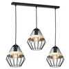 Lampa Wisząca Sufitowa CLIFF Czarna 3xE27 Milagro