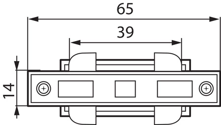 Łącznik Prosty typu I do Szynoprzewodów Wewnętrzny 16A Biały TEAR Kanlux