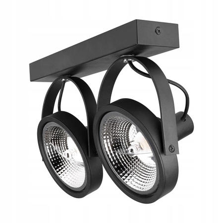 Lampa sufitowa Kinkiet LEON 2x ES111 Ruchomy czarny