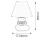 Lampa Stołowa Biurkowa Nocna E14 Biały Klasyczny Salem 4948 Rabalux